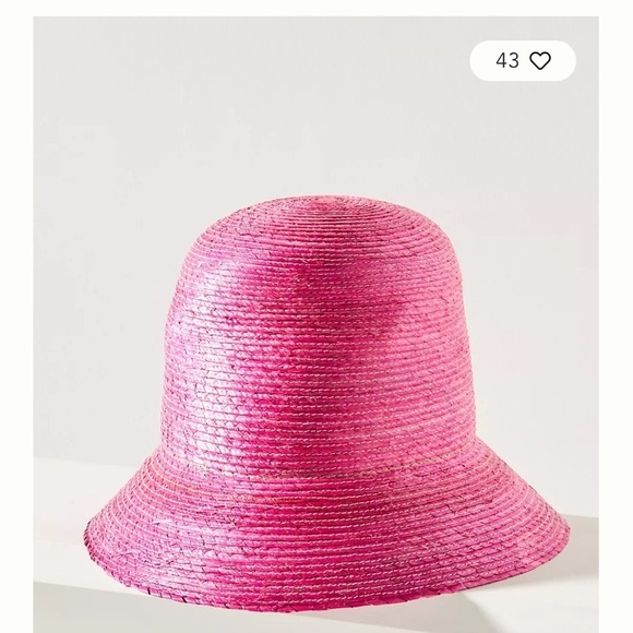 Anthropologie ASN High straw bucket Elegant Pink Women\'s Hat main image 9